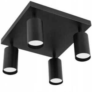 Surface-mounted ceiling lamp 4x GU10 halogen pendant LED